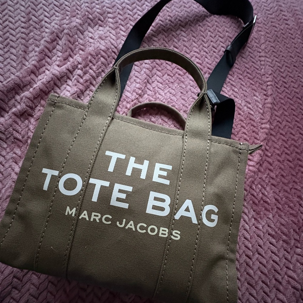 Olive Green Canvas Tote Bag